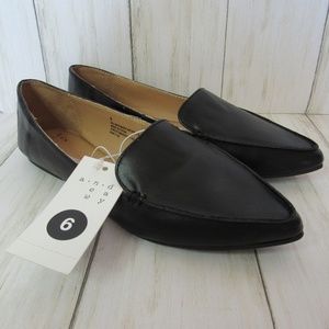 Women's 6 Micah Pointy Toe Loafers - A New Day